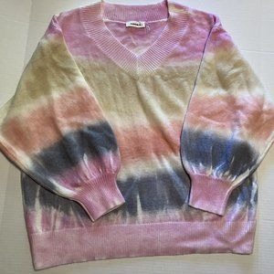 NWOT Adora multi-color Ombre Sweater